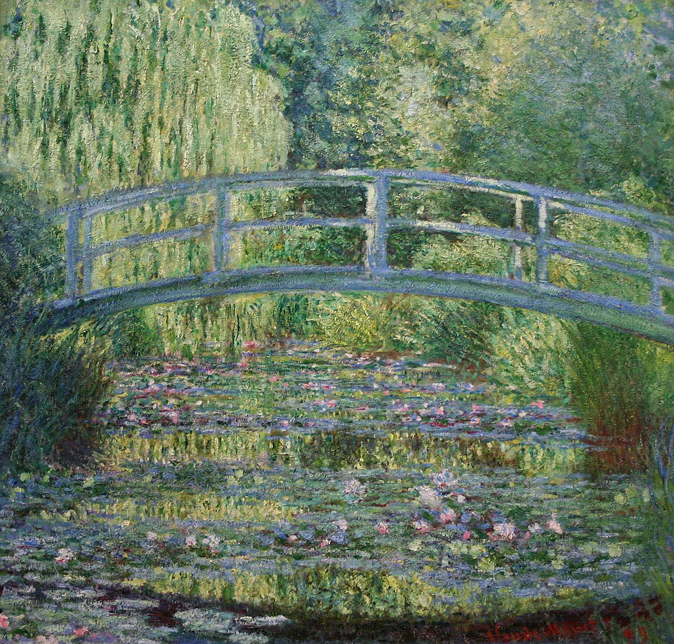 Monet, Ponte giapponese 1920-22 — con cataratta avanzata